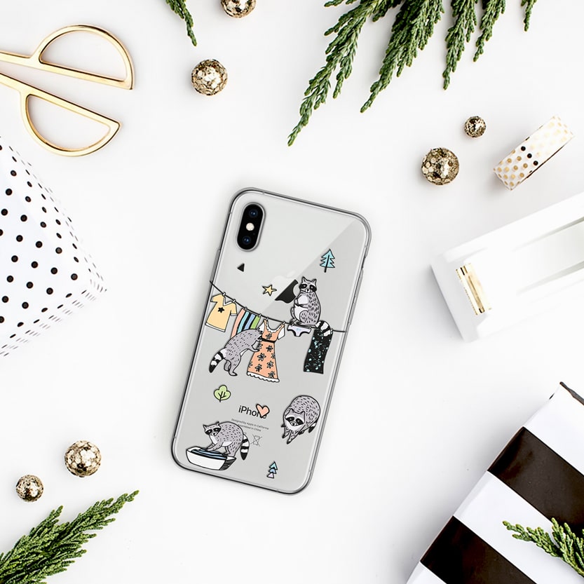 Чехол Raccoon Family для IPhone XS MAX Чехол Raccoon Family для IPhone XS MAX