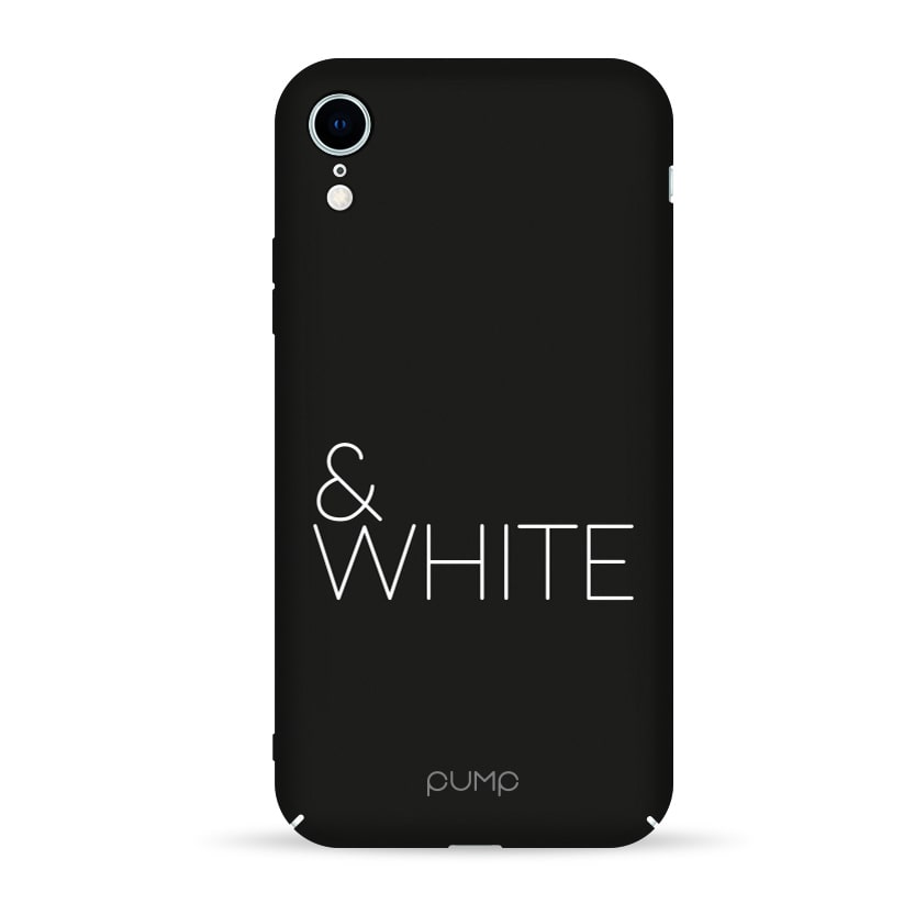 Чехол Black & White для IPhone XR Pump Tender Touch Case Apple iPhone XR Black & White