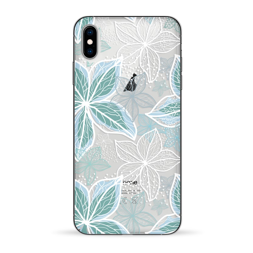 Чехол Blue Flowers для IPhone XS MAX Pump Transperency Case Apple iPhone X/XS MAX Blue Flowers