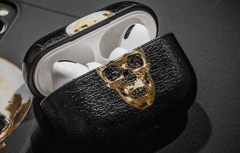 Чохол Upcase Натуральна шкіра AirPods Pro Money Sleeps