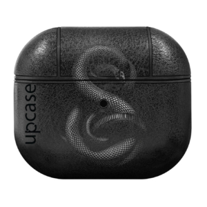 Чохол Upcase Натуральна шкіра AirPods 3 Snake Black