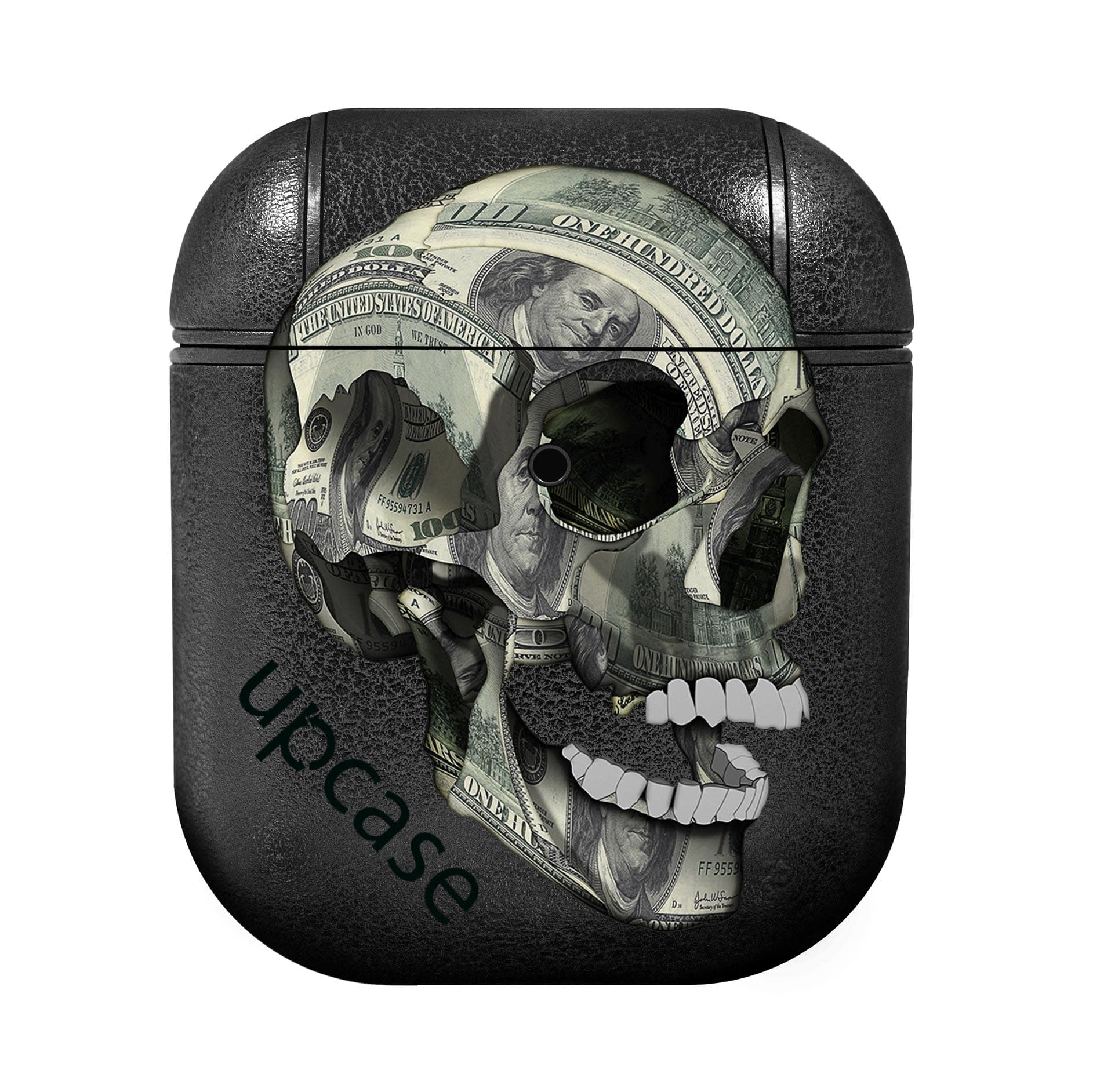 Чохол Upcase Натуральна шкіра AirPods 1/2 Ukraine Gold Чохол Upcase Натуральна шкіра AirPods 1/2 Ukraine Gold