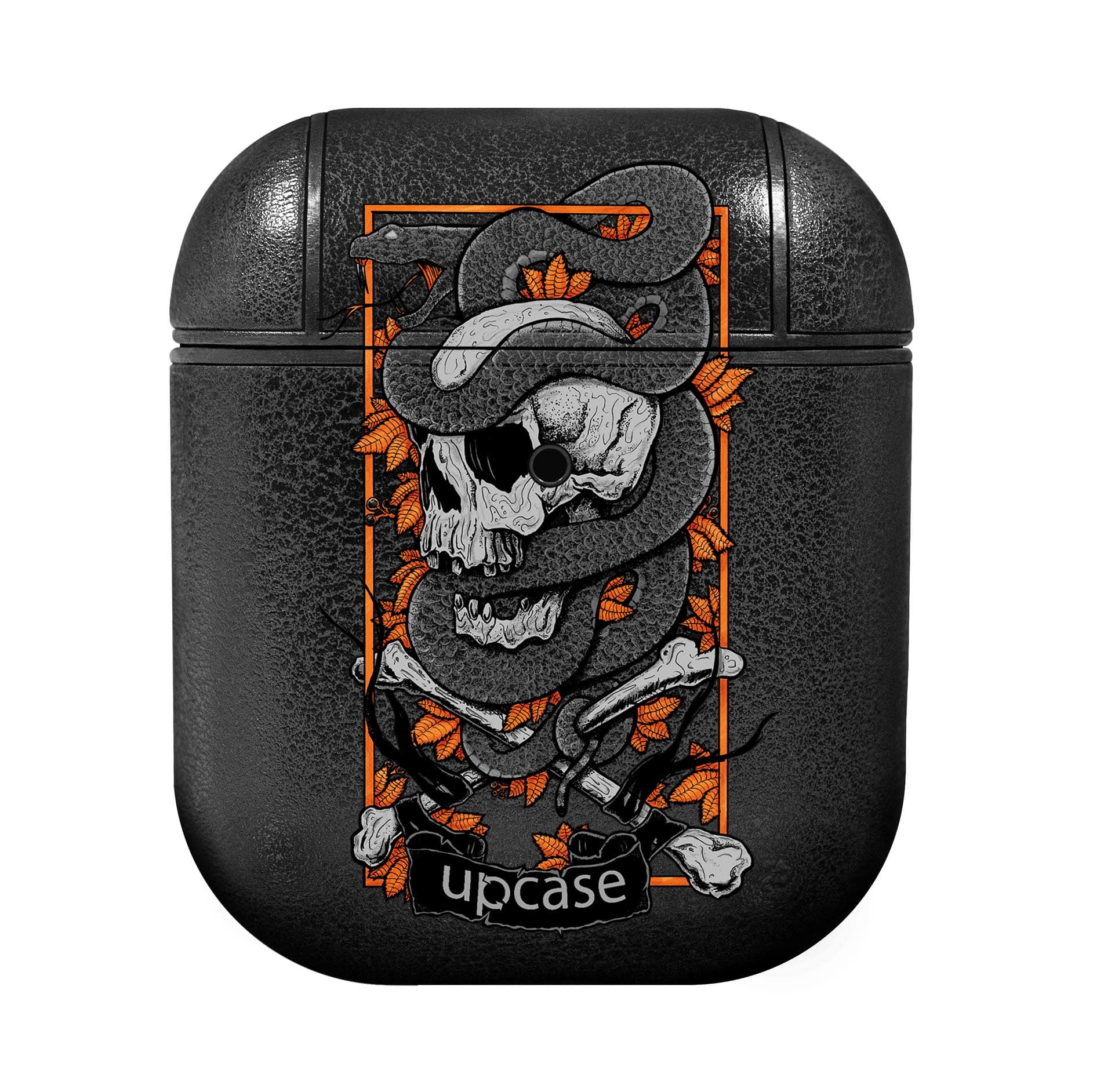 Чохол Upcase Натуральна шкіра AirPods 1/2 Ukraine Gold Чохол Upcase Натуральна шкіра AirPods 1/2 Ukraine Gold