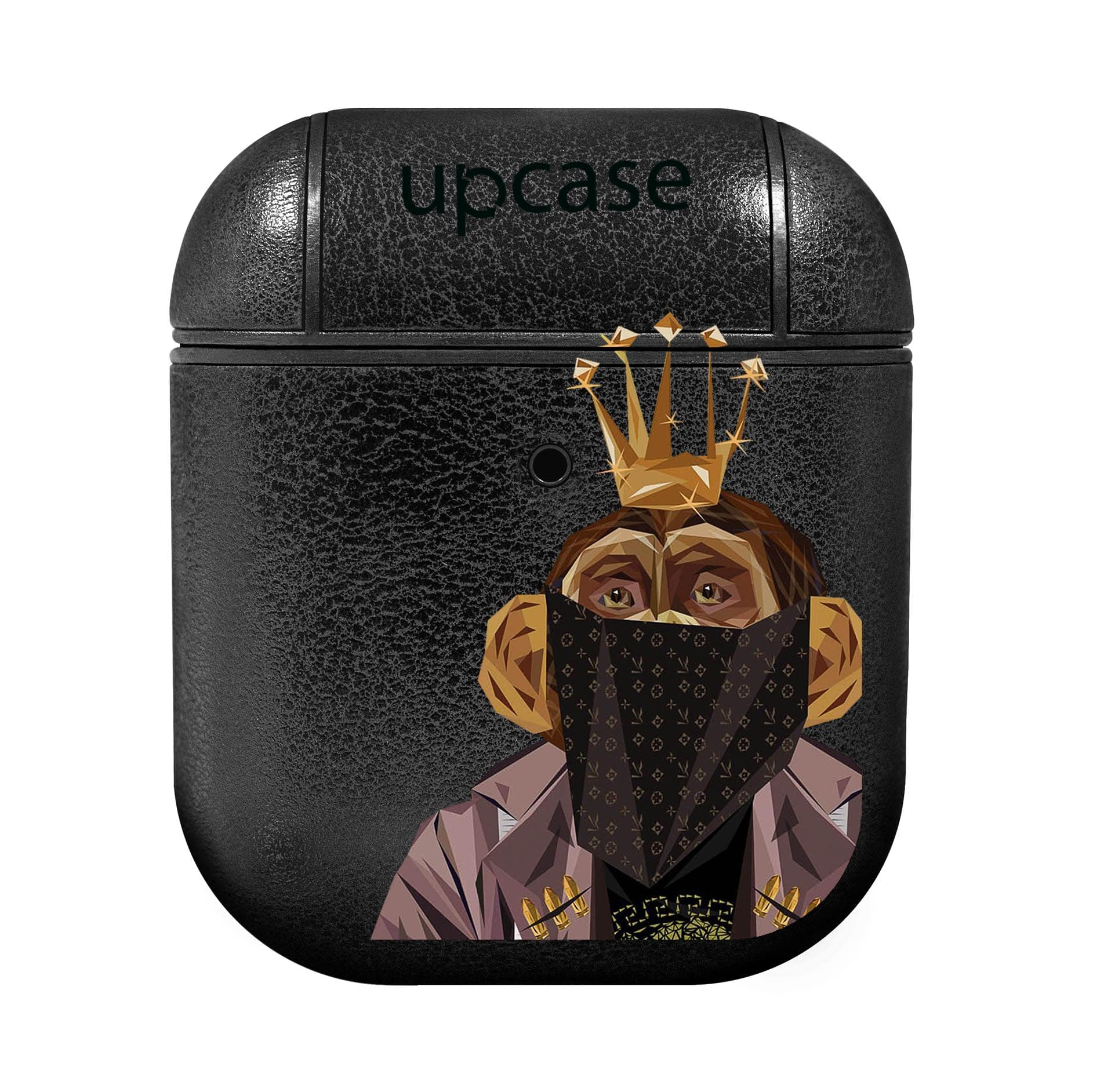 Чохол Upcase Натуральна шкіра AirPods 1/2 Ukraine Gold Чохол Upcase Натуральна шкіра AirPods 1/2 Ukraine Gold
