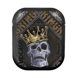 Чохол Upcase Натуральна шкіра AirPods 1/2 Skull King