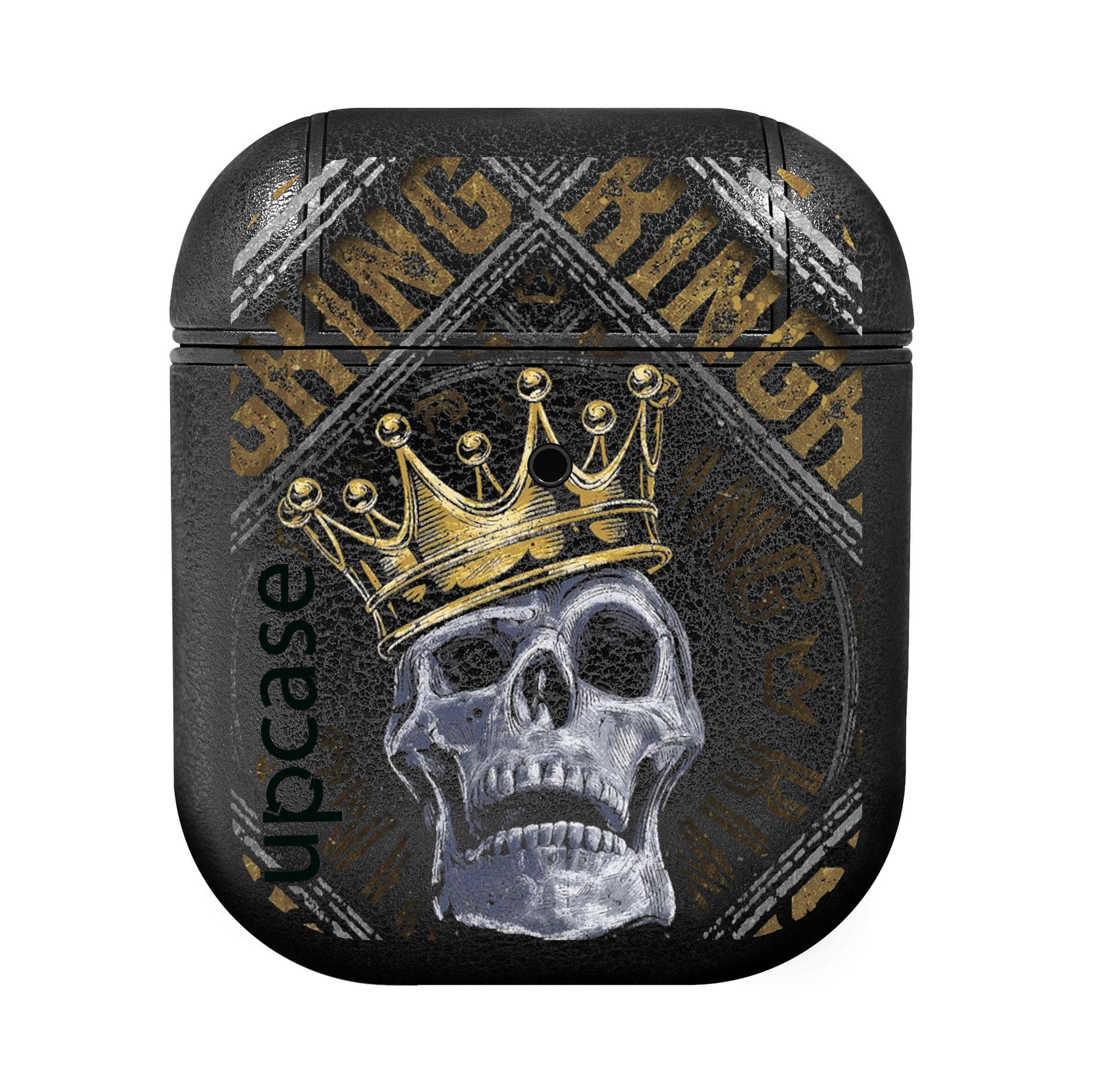 Чохол Upcase Натуральна шкіра AirPods 1/2 Ukraine Gold Чохол Upcase Натуральна шкіра AirPods 1/2 Ukraine Gold