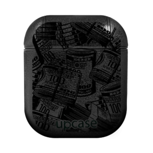 Чохол Upcase Натуральна шкіра AirPods 1/2 Ukraine Gold Чохол Upcase Натуральна шкіра AirPods 1/2 Money Black