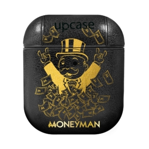 Чохол Upcase Натуральна шкіра AirPods 1/2 Moneyman