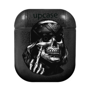 Чохол Upcase Натуральна шкіра AirPods 1/2 Franklin Skull