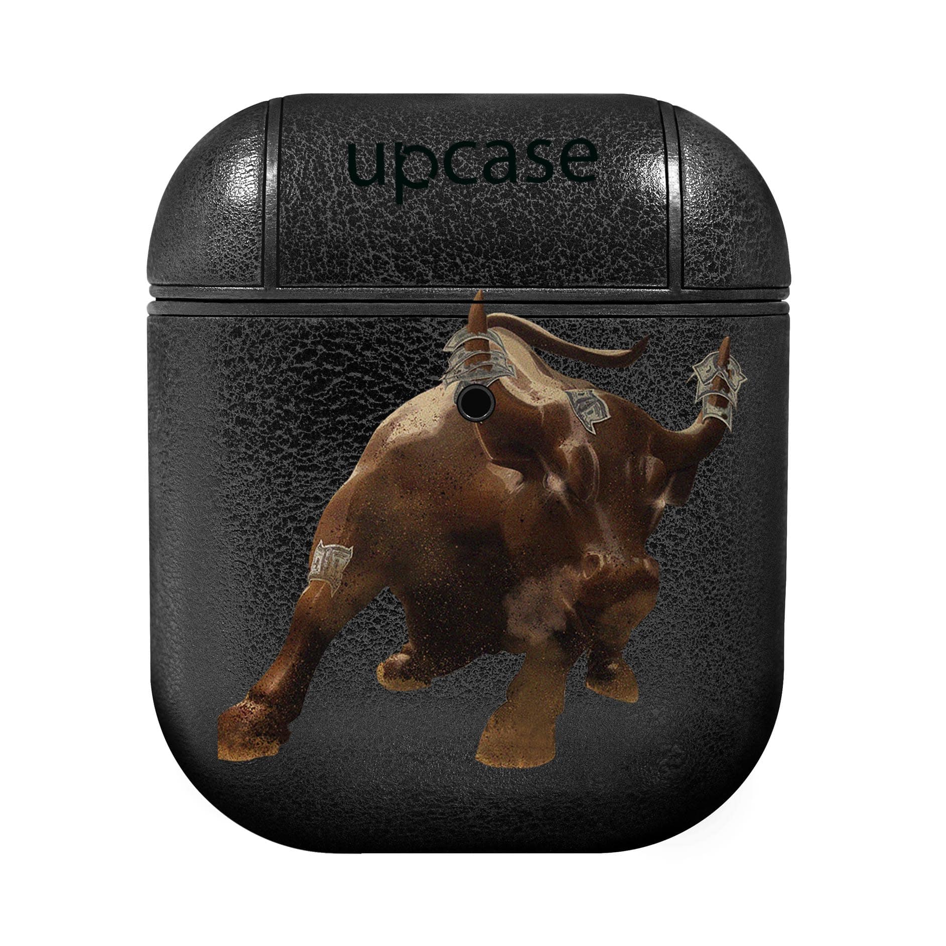 Чохол Upcase Натуральна шкіра AirPods 1/2 Ukraine Gold Чохол Upcase Натуральна шкіра AirPods 1/2 Ukraine Gold