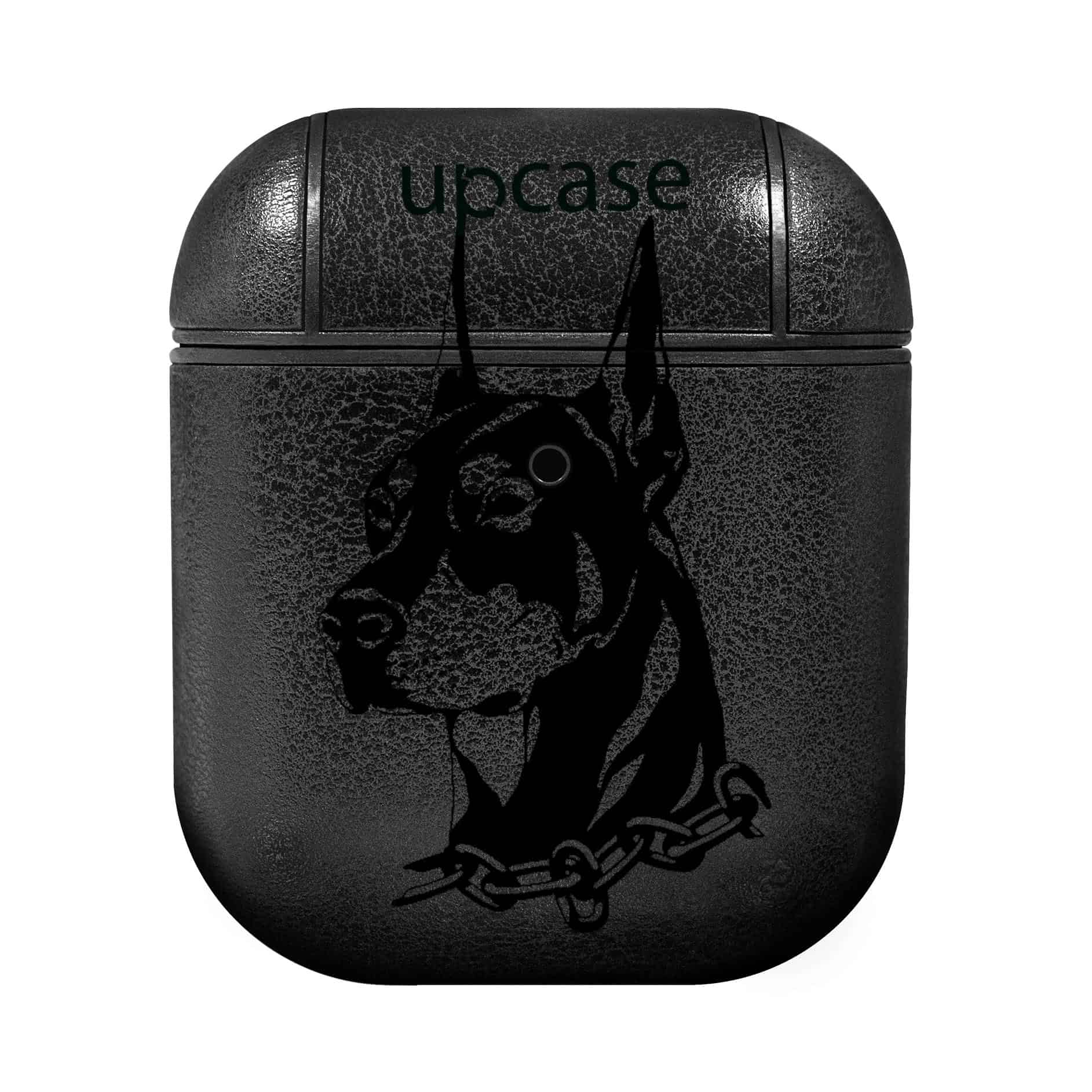 Чохол Upcase Натуральна шкіра AirPods 1/2 Ukraine Gold Чохол Upcase Натуральна шкіра AirPods 1/2 Ukraine Gold