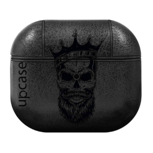 Чохол Upcase Натуральна шкіра AirPods 3 Black Skull