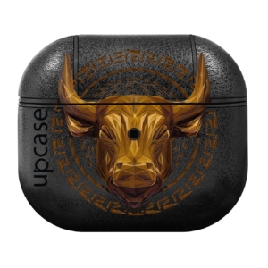 Чохол Upcase Натуральна шкіра AirPods 3 Bull Gold