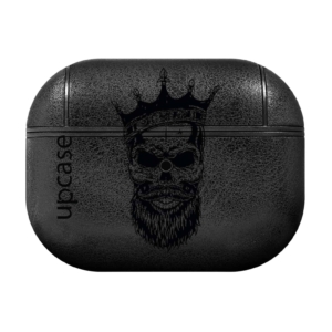Чохол Upcase Натуральна шкіра AirPods Pro Black Skull