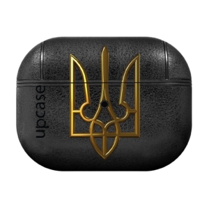 Чохол Upcase Натуральна шкіра AirPods Pro Gerb Gold